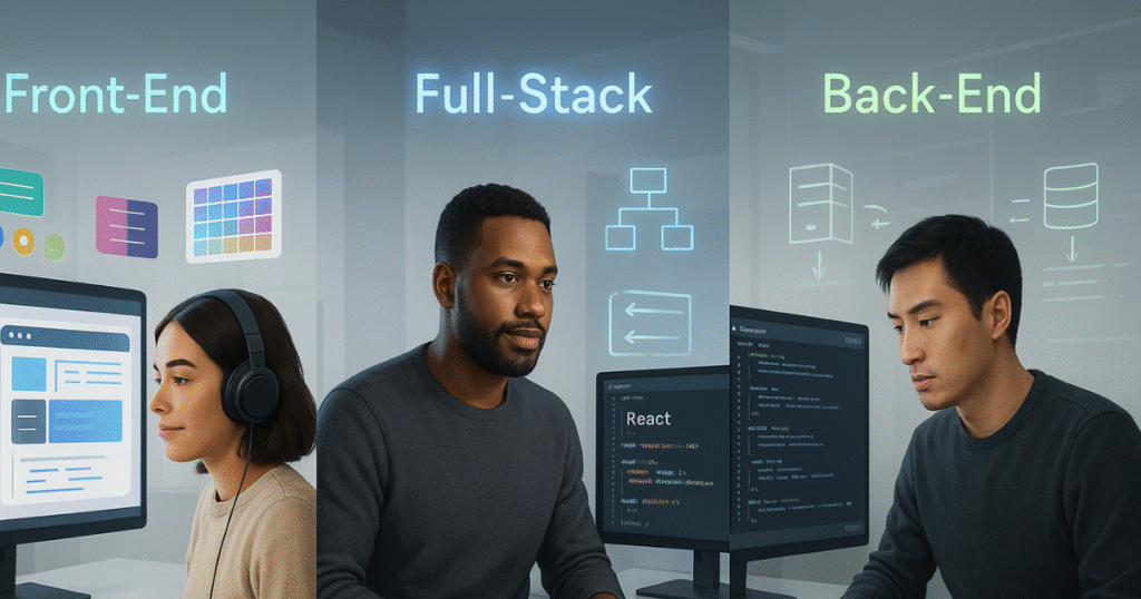 Front-End vs Back-End vs Full-Stack Developer | Key Differences